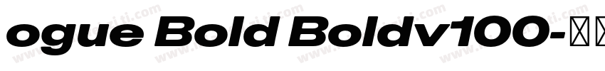 ogue Bold Boldv100字体转换
